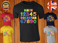 Math Rockstar Tshirt National Numeracy Day Mens Adult colorful Funny 100% Cotton