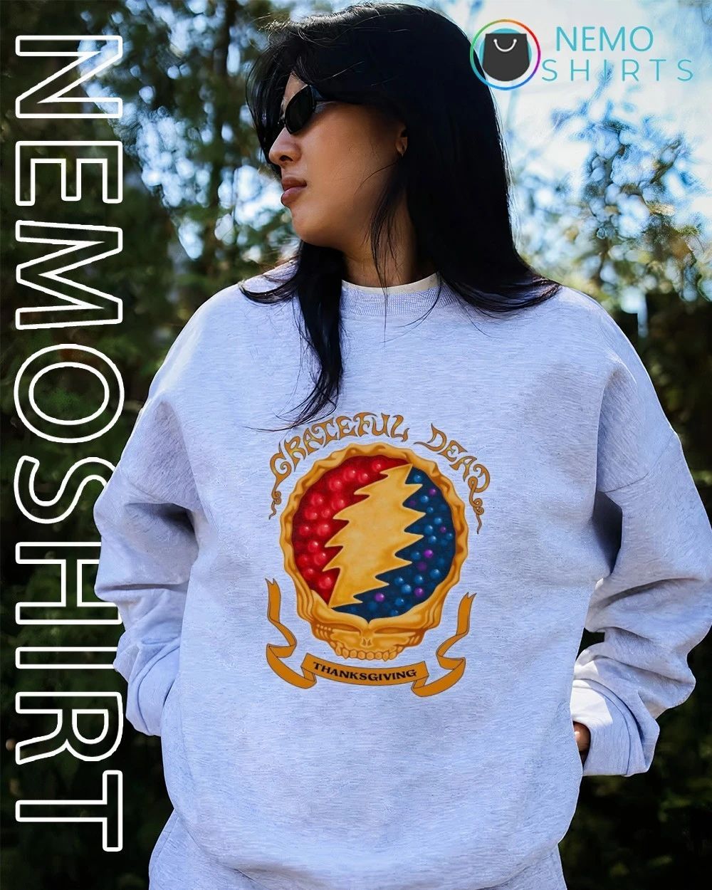 Grateful Dead Thanksgiving Pie Steal Your Face shirt