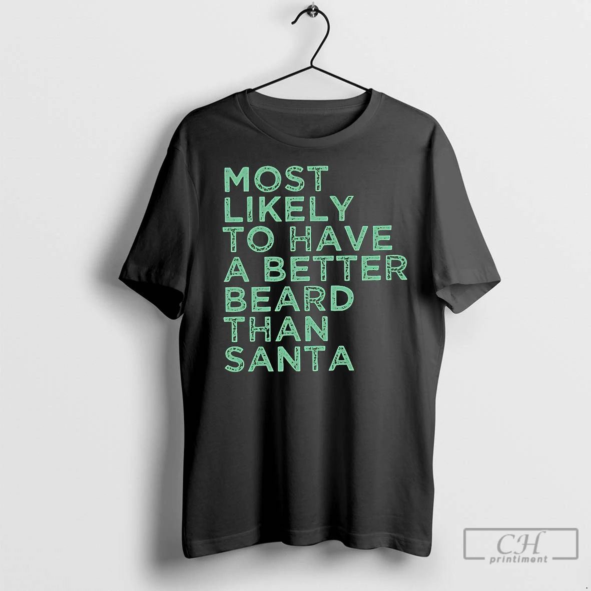 Premium Most Likely To Have A Better Beard Than Santa Christmas