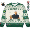 Custom Photo Merry Golfmas Fishmas Grillmas Huntmas - Personalized Unisex Ugly Sweater