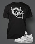 OG Graphic Sneaker Tee Shirt Match J4 PURE MONEY Big Tall Small Pro Club Shaka T