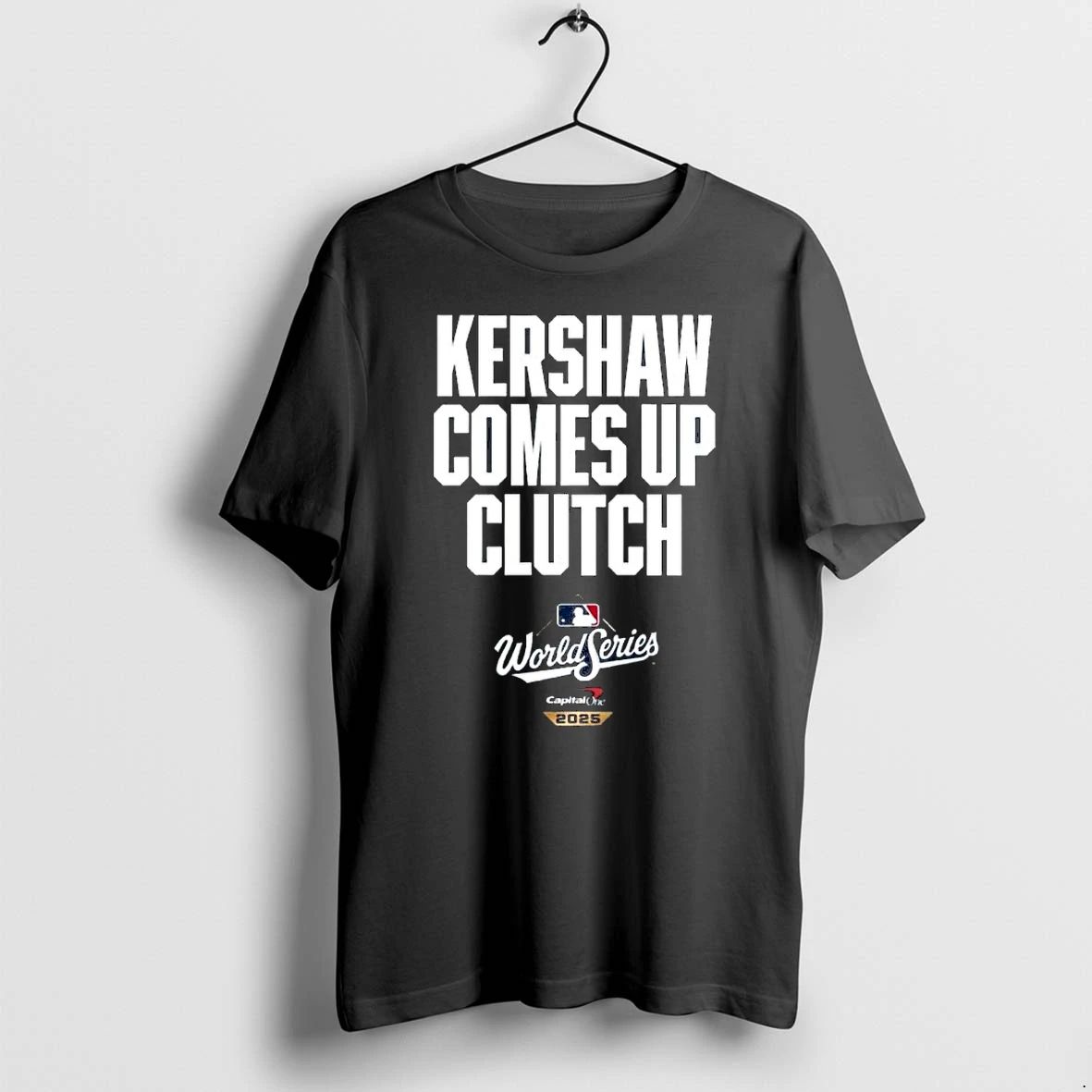 Clayton Kershaw Comes Up Clutch World Series Tshirts Sweater