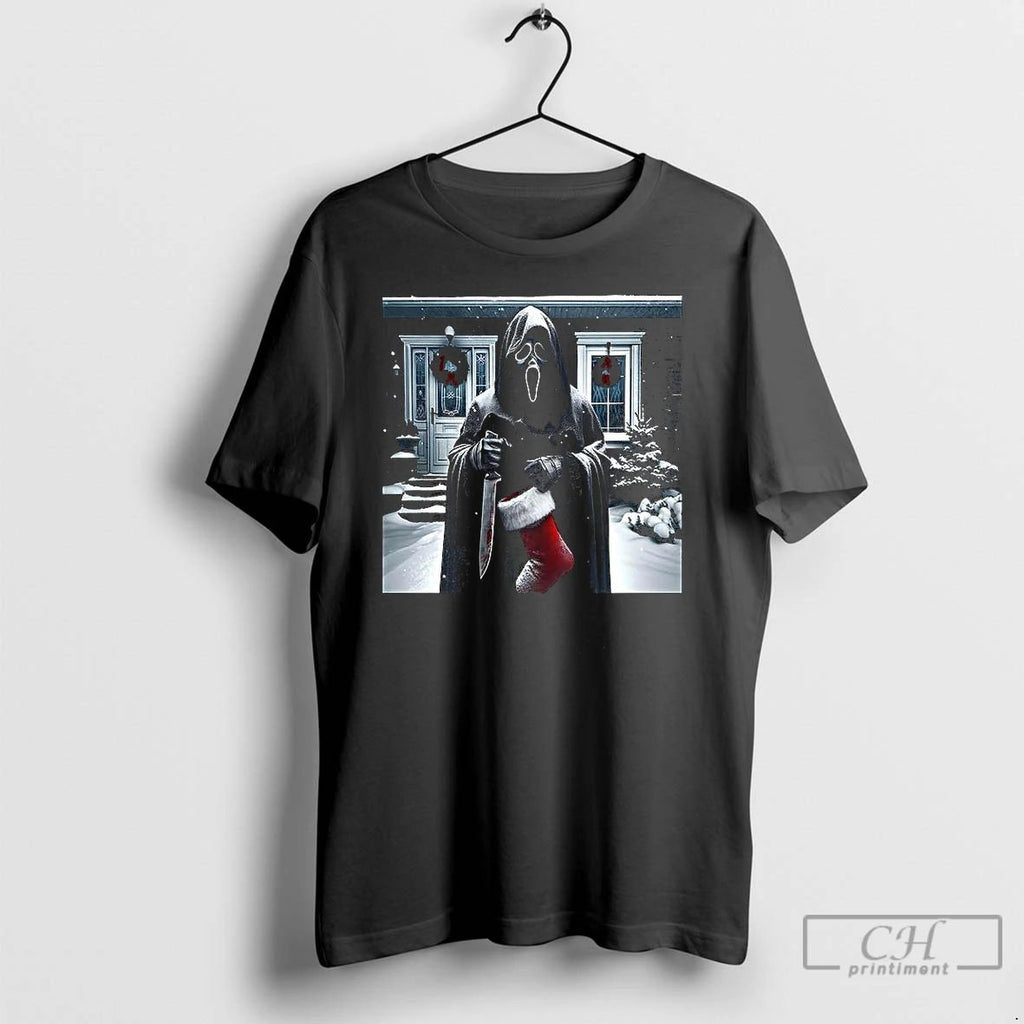 Premium Ghostface Socks Celebrates Christmas T Shirts