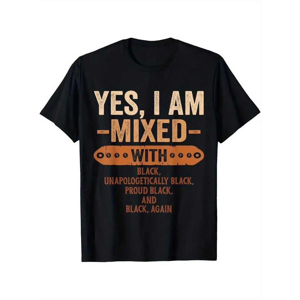 Black History Month Melanin TShirt Unisex Loose Fit Casual Short Sleeve Cotton