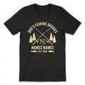 Personalized Dad's Fishing Buddies T-Shirt Custom Name Est 2024 Father's Day Gif