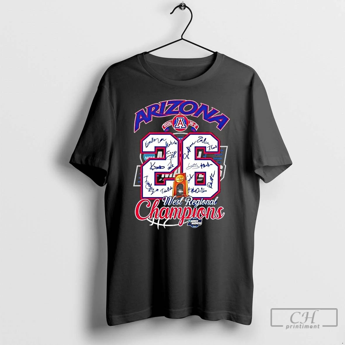 Classic 2026 Arizona Wildcats West Regional Champions March Madness All Signatures