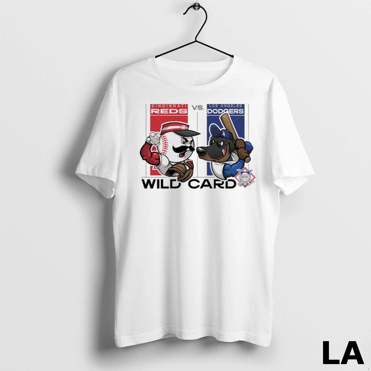 Original Cincinnati Reds Vs Los Angeles Dodgers 2025 Nl Wild Card Mascot