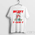 Premium Rooster Meme Santa Hat Merry F Caw F Merry Christmas T Shirts