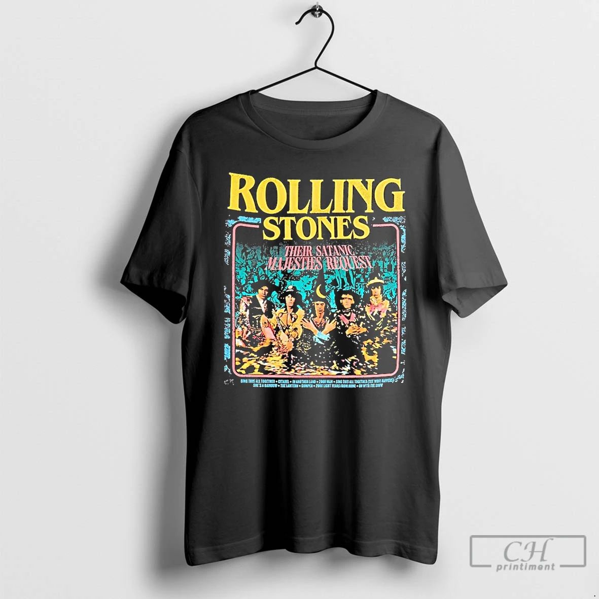 Classic Rolling Their Satanic Majesties Request Graphic T Shirts