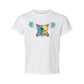 Unisex Surfing Crest Tee Featuring Wave Shield Emblem Palm Trees And Beachside G