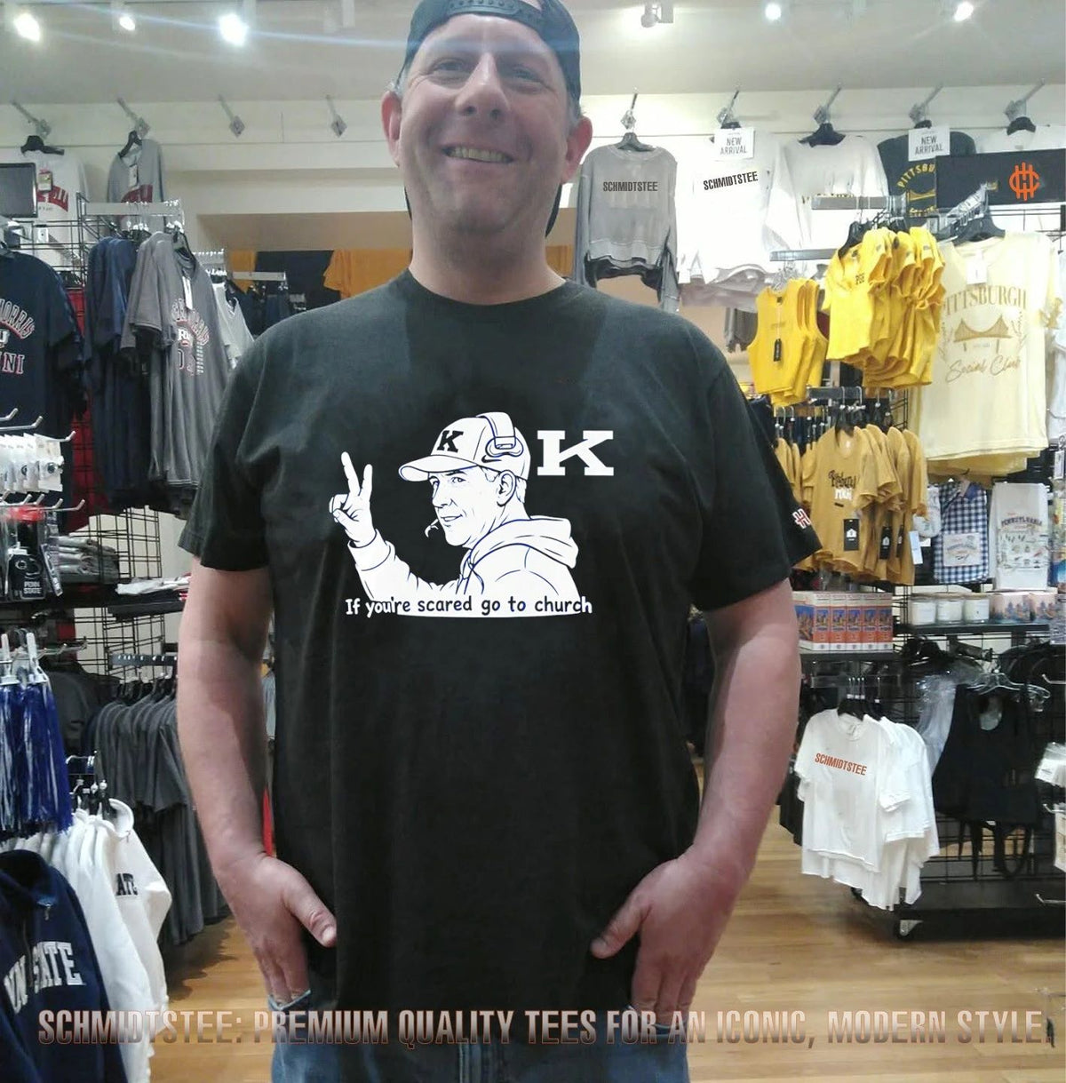 Will Stein Kentucky Wildcats If You’re Scared Go to Church shirt