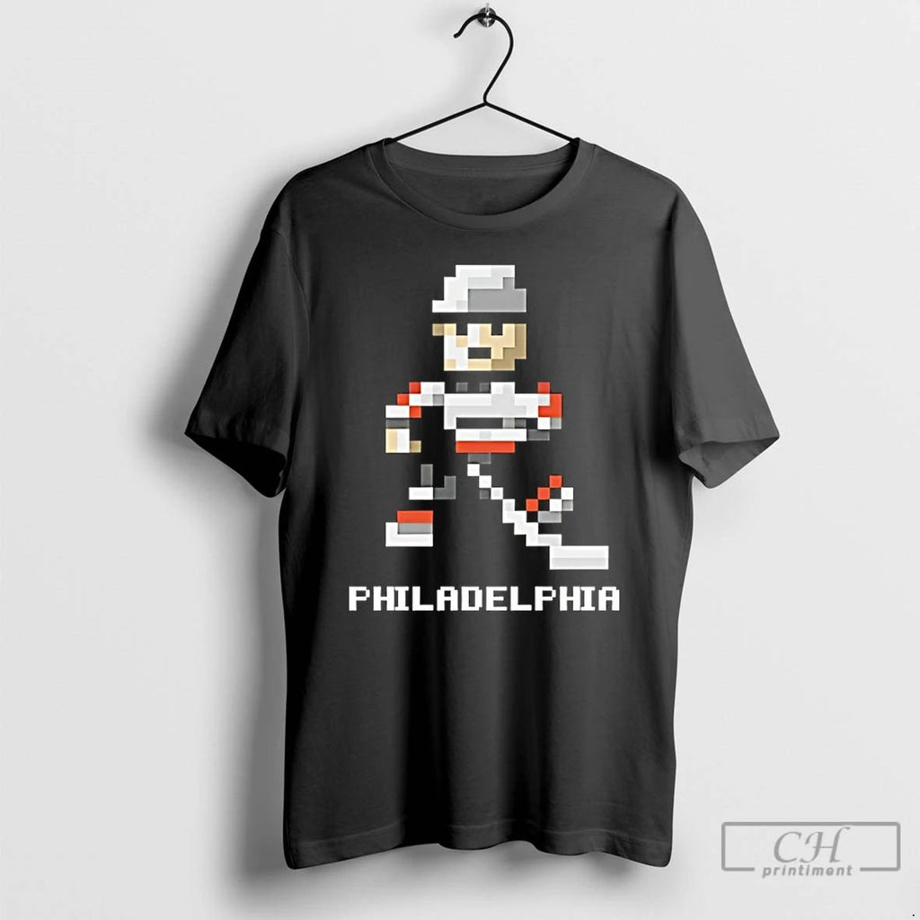 Classic Philadelphia Flyers Hockey 8 Bit Retro Baller T Shirts