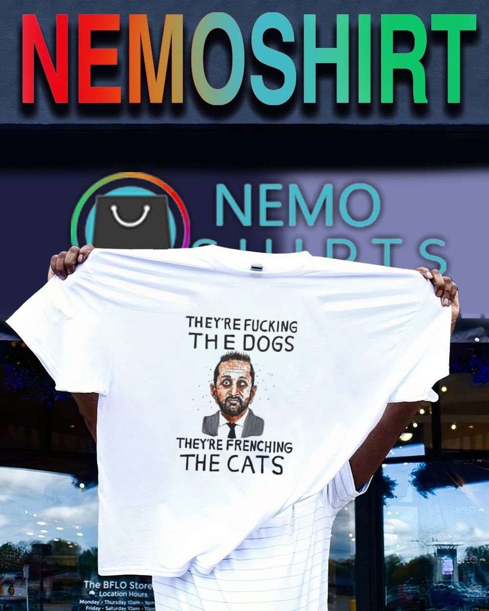 Kash Patel they’re fucking the dogs they’re frenching the cats shirt