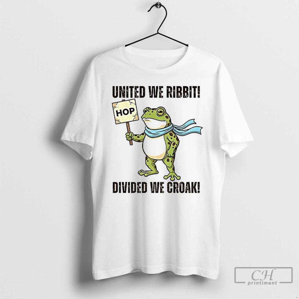 Premium Portland Frog 2025 Hop United We Ribbit Divided We Croak T Shirts