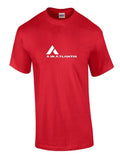 Air Atlantis White Logo Portuguese Airline Aviation Geek Red Cotton T-shirt
