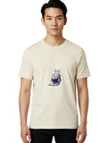 Astronaut-Rabbit Mens Graphic Tee, 100% Cotton, Casual Summer Wear