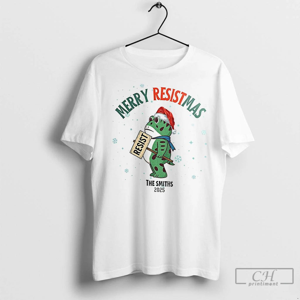 Premium Portland Frog The Smiths Merry Resistmas Resist Fdt Anti Maga Anti Fascism Merry Christmas