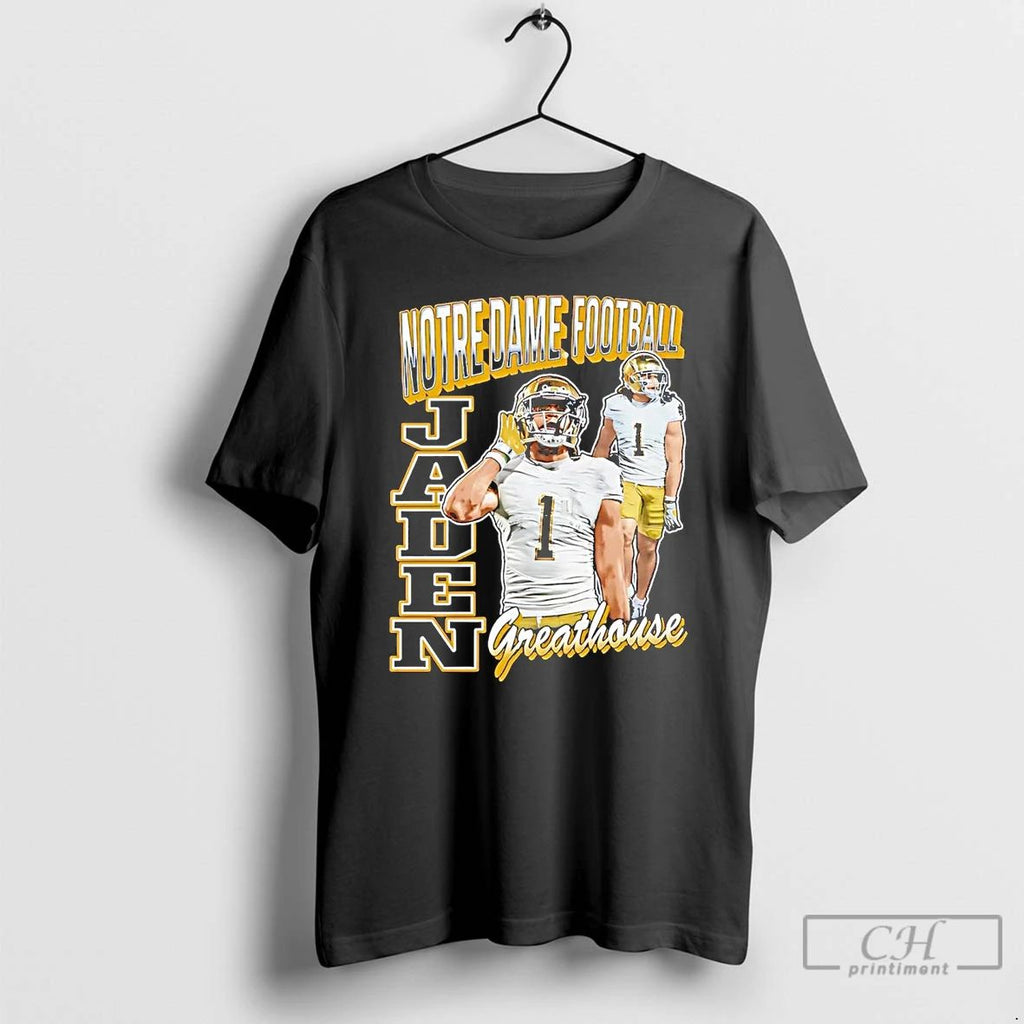 Classic Jaden Greathouse Portrait Notre Dame Fighting Irish T Shirts