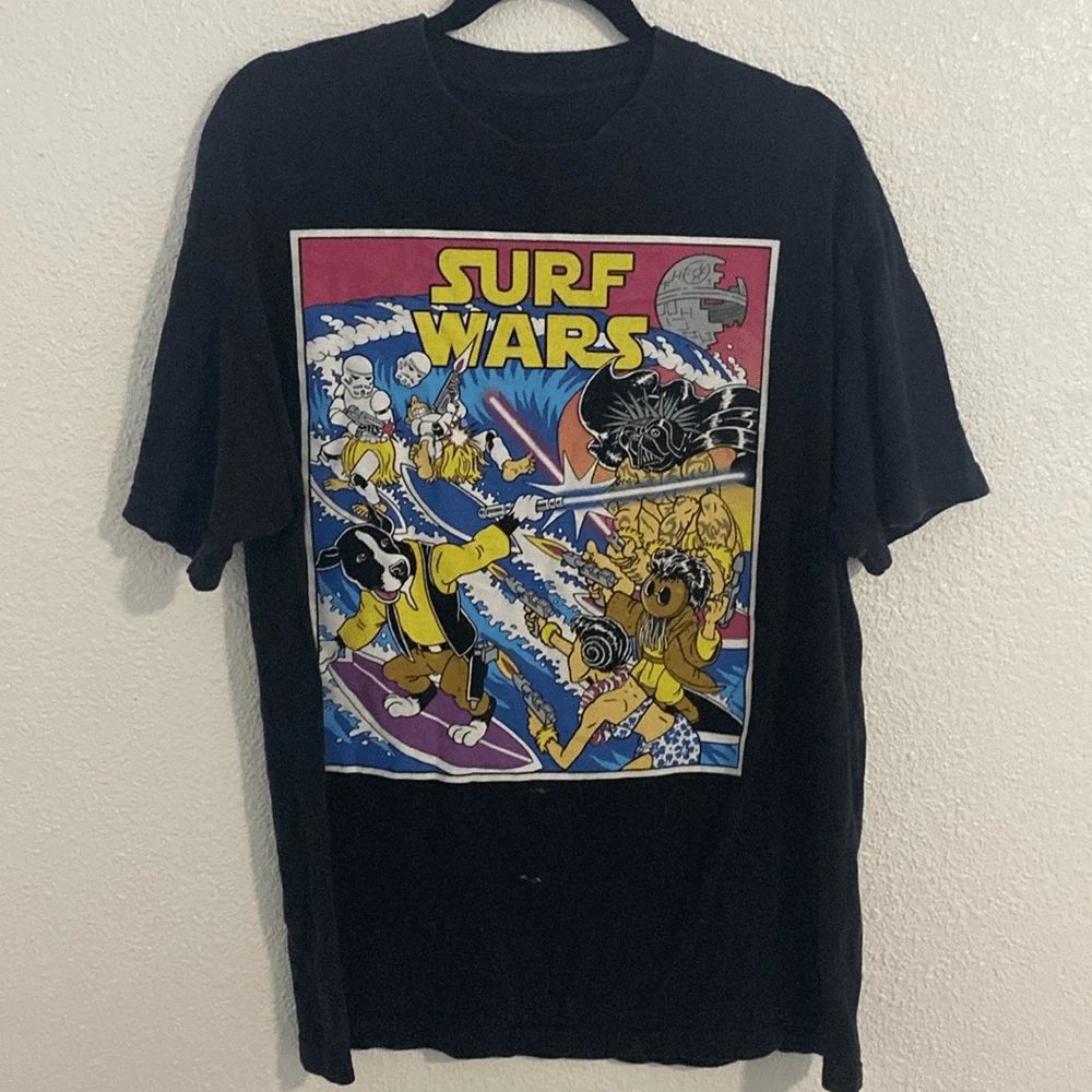 Surf wars mens tshirt- Size large
