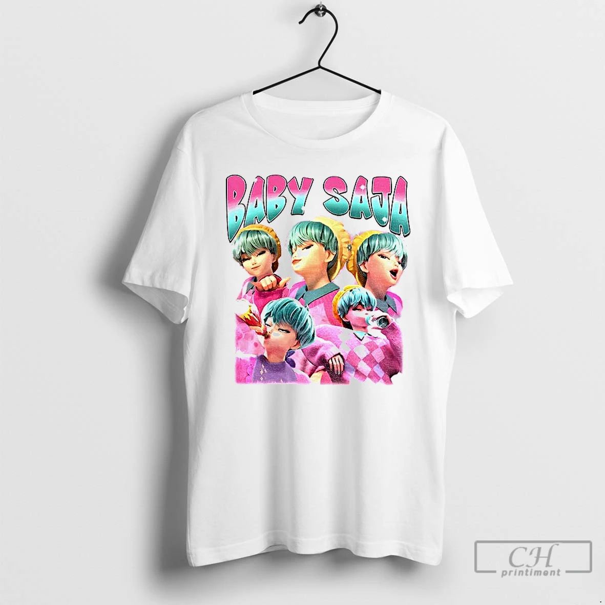 Classic Cute Baby Saja Demon Hunters Movie Graphic T Shirts