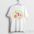 Classic Christmas Gift Unicorn Lights Cute Holiday White T Shirts