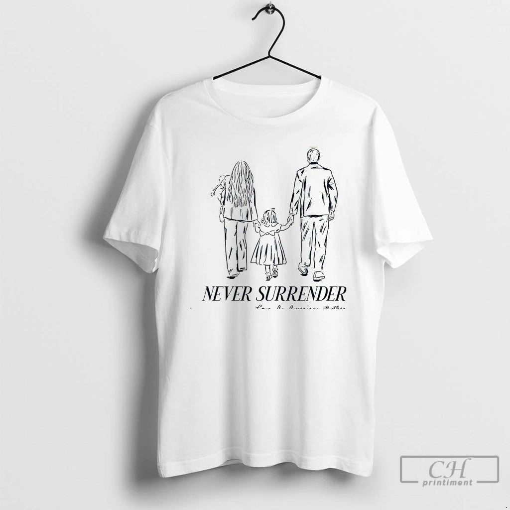 Classic Charlie Kirk Never Surrender Love An American Mother White T Shirts