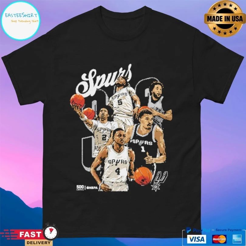 San Antonio Spurs 2026 Playoffs Starting 5 Basketball Shirt