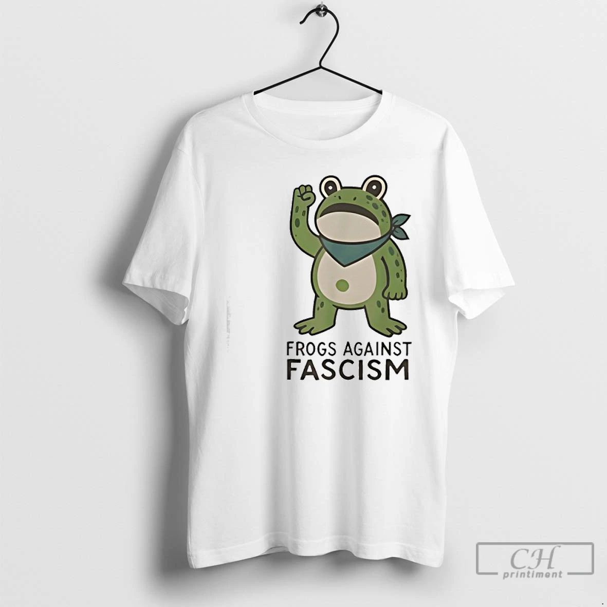 Classic Frogs Against Fascism Portland Frog Protest T Shirts