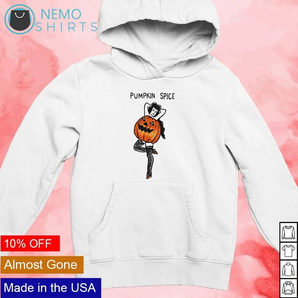 Pumpkin Spice Pin-Up Girl Halloween Fall shirt