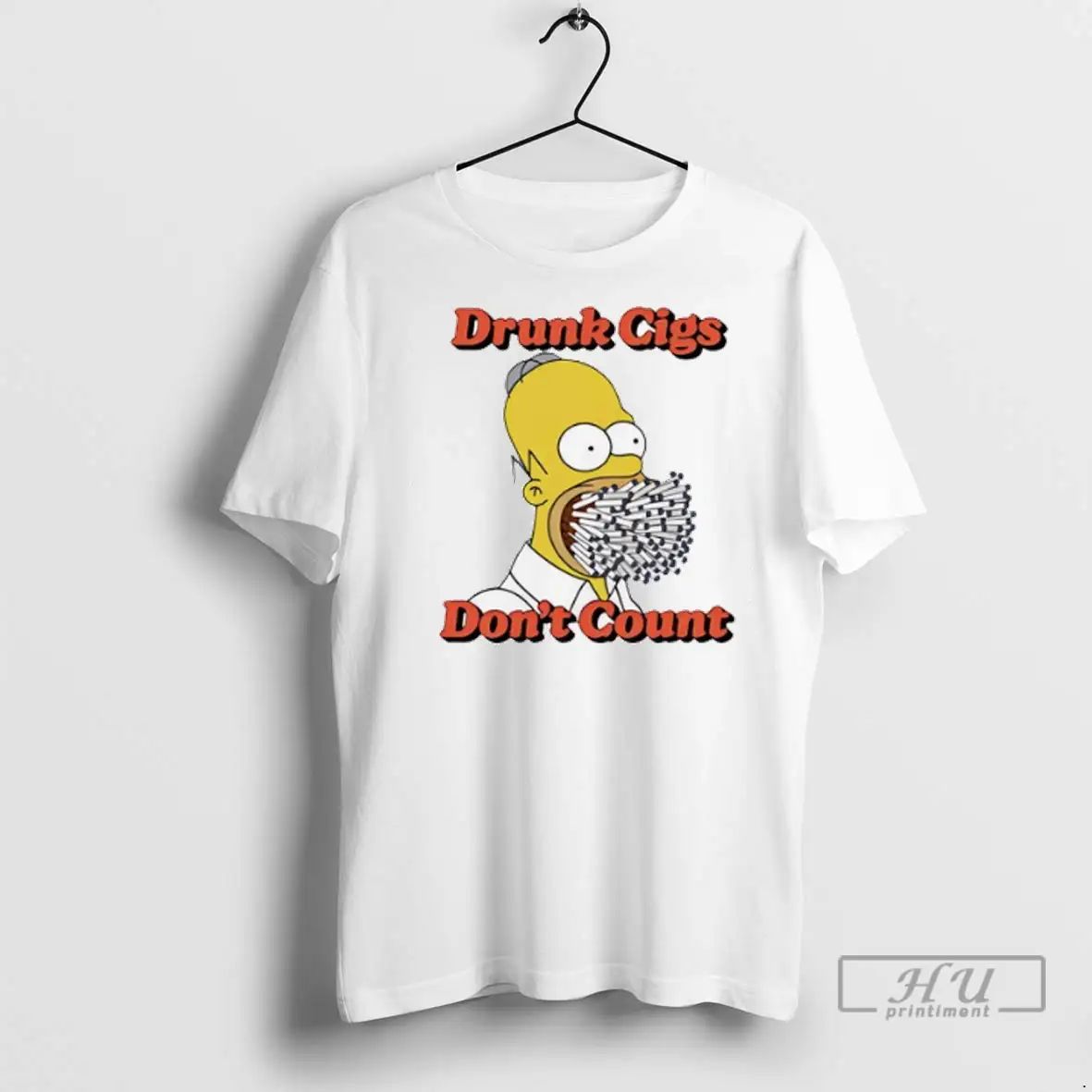 Trending Bart Drunk Cigs Dont Count T Shirts