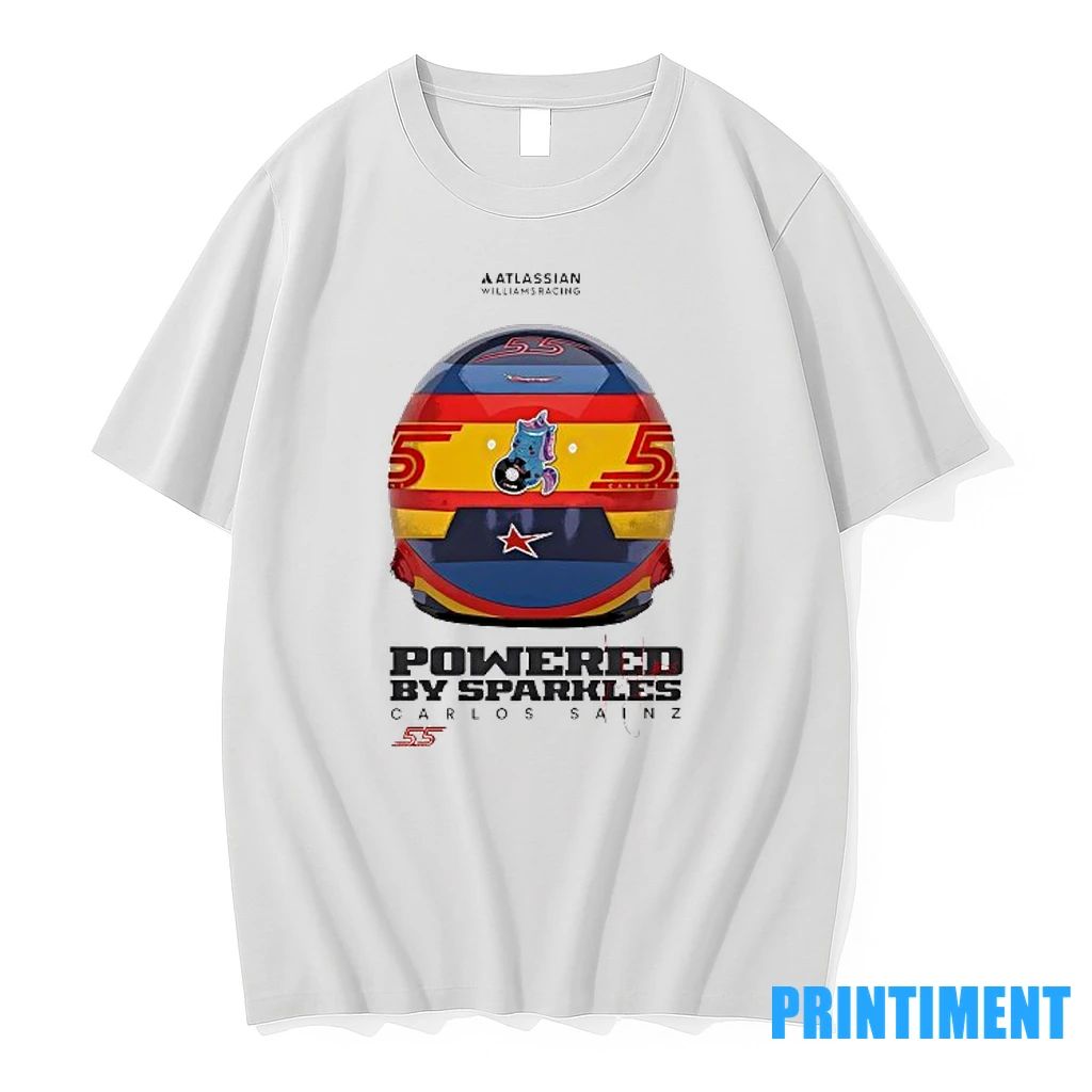 Atlassian Williams Racing Powered By Sparkles Carlos Sainz Signature Tshirts Sweater