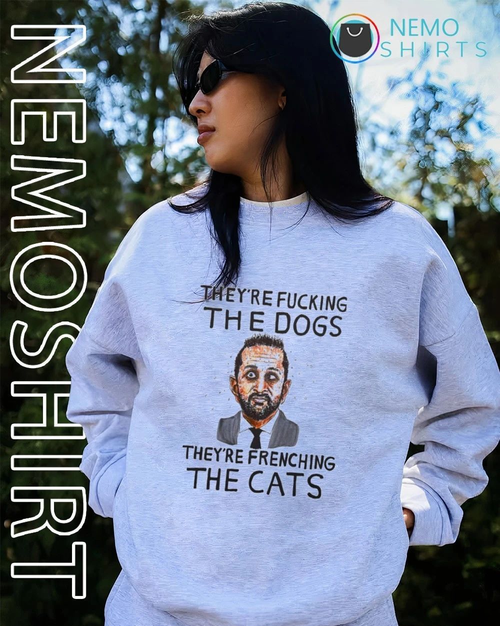 Kash Patel they’re fucking the dogs they’re frenching the cats shirt