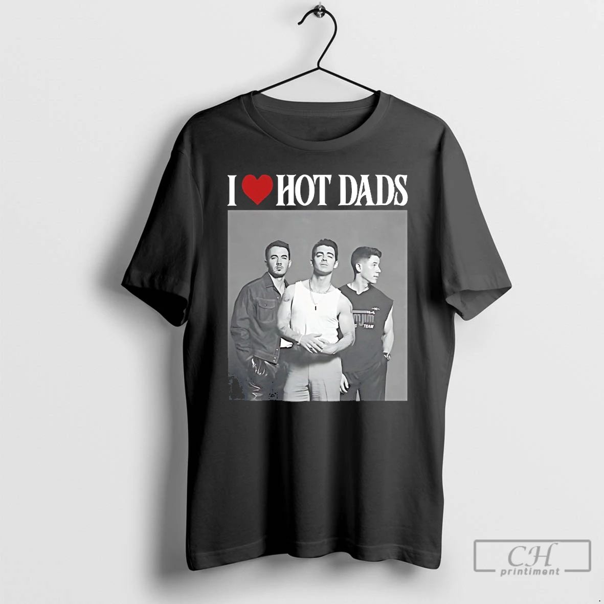 Classic Jonas Brothers I Love Hot Dads 2025 T Shirts