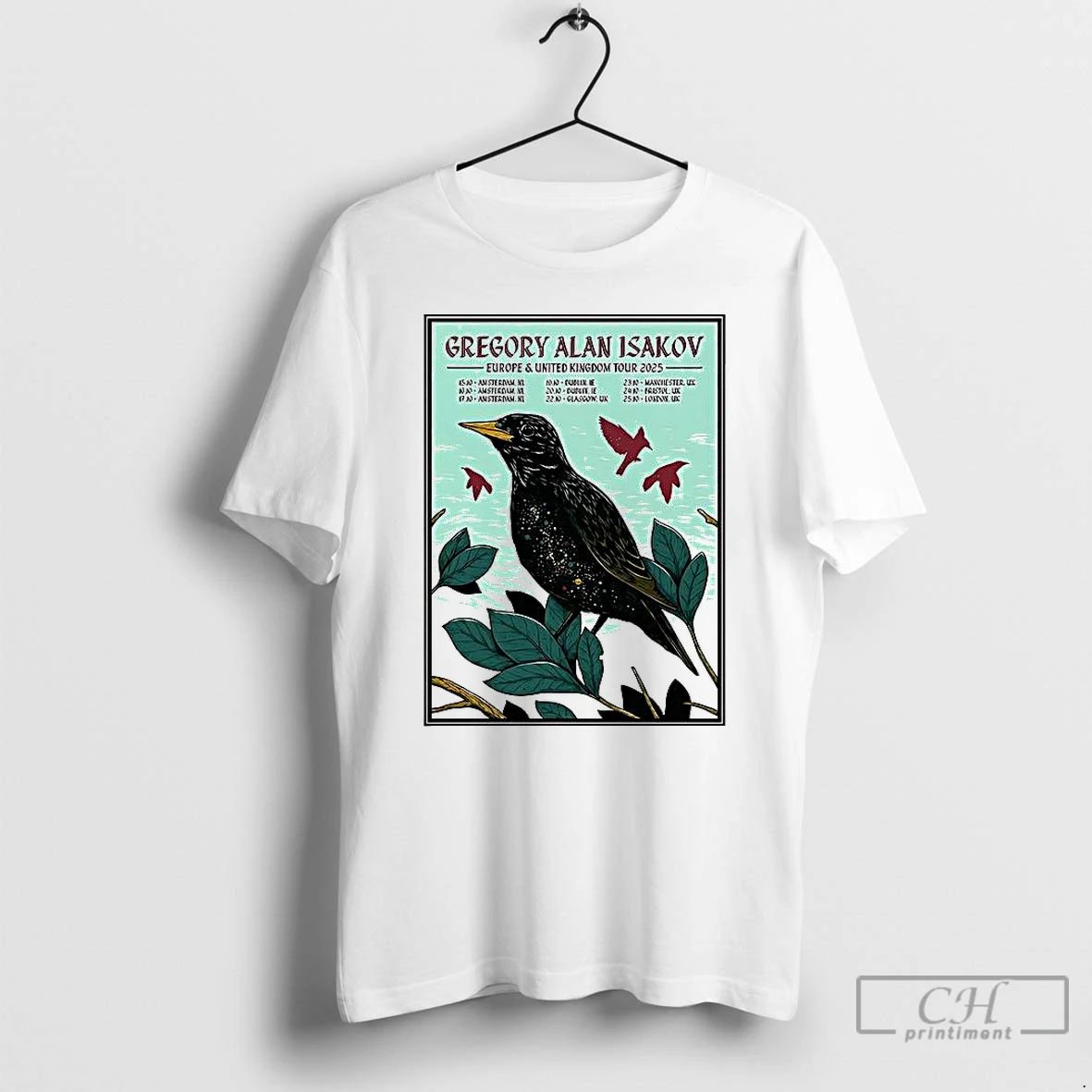 Classic Gregory Alan Isakov Europe And Uk Tour 2025 T Shirts