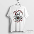 Classic Skull Look At Me Being All Festive And Shit Christmas T Shirts