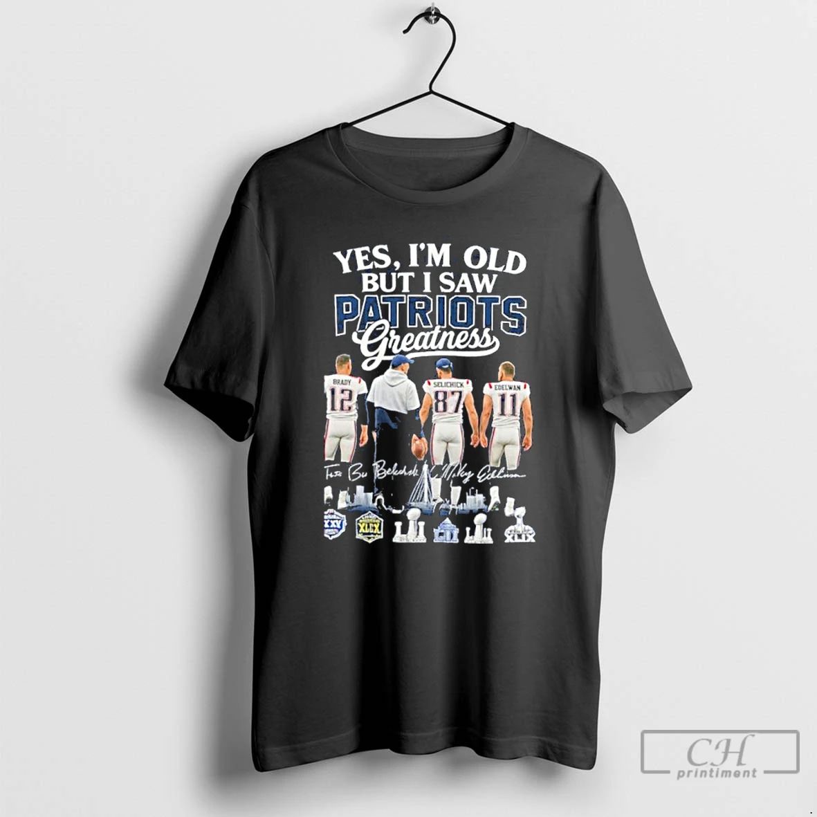 Classic Yes Im Old But I Saw Patriots Greatness Player Signature City T Shirts