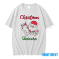 Santa Riding Unicorn Cute Christmas Tshirts Sweater