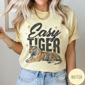 Easy Tiger Comfort Colors  T-Shirt  Trendy Retro Tiger Shirt  Boho Hippie Shirt