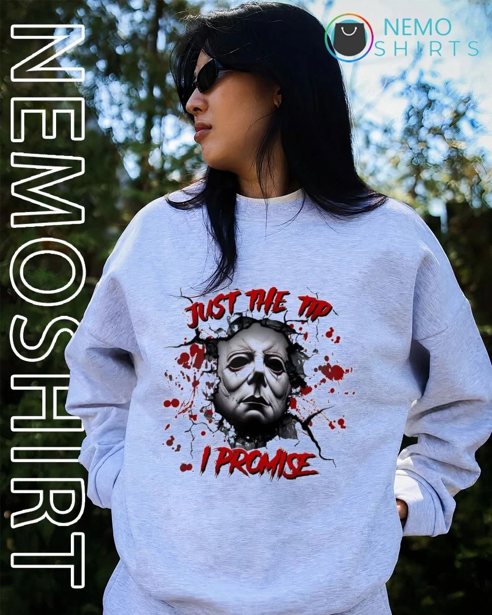 Michael Myers Just the Tip I Promise Halloween Horror shirt