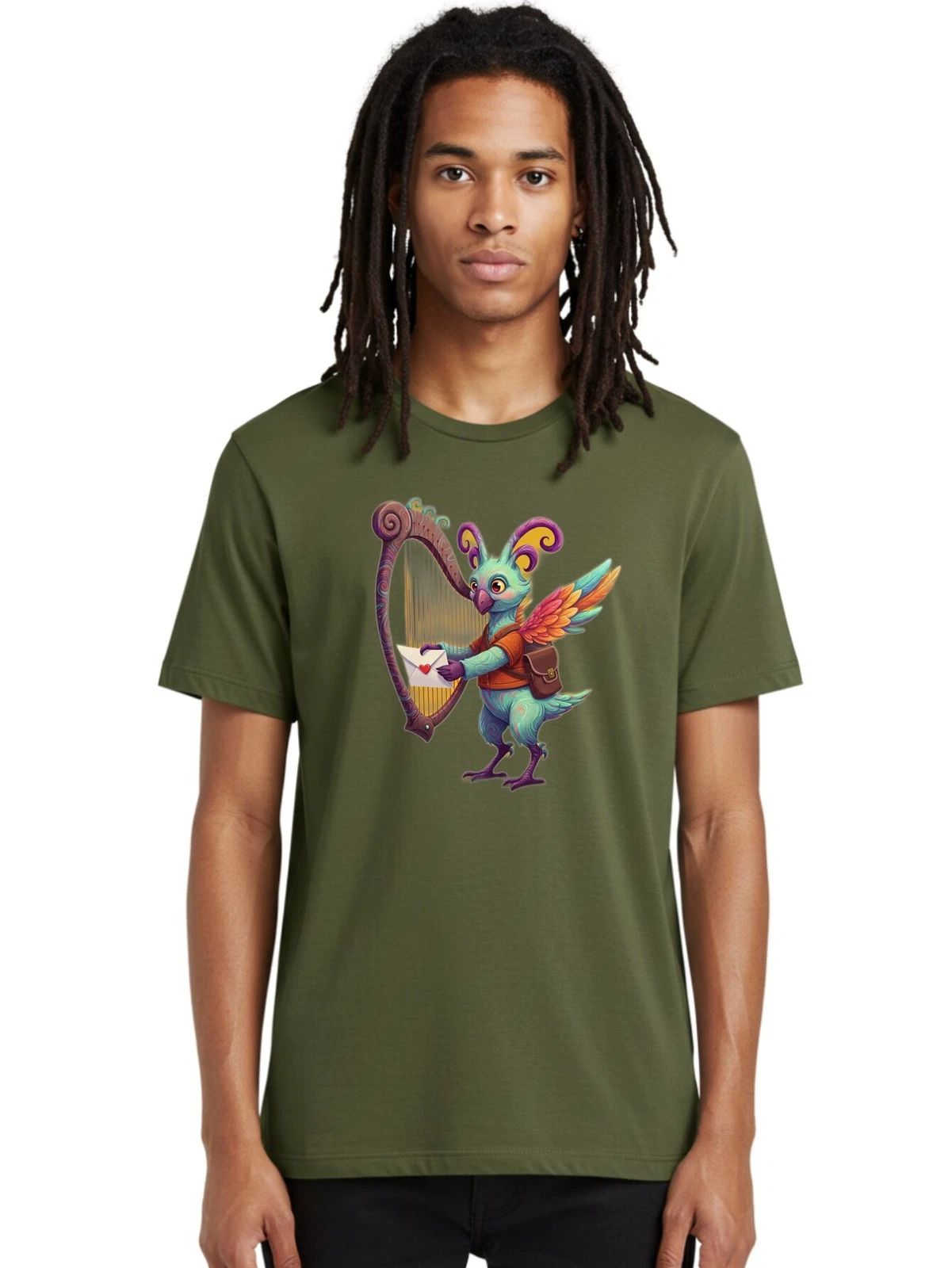 Cupid-Rodent Mens Graphic Tee, 100% Cotton, Casual Summer Wear