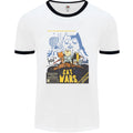 Cat Wars Funny Sci-Fi Mens Ringer T-Shirt