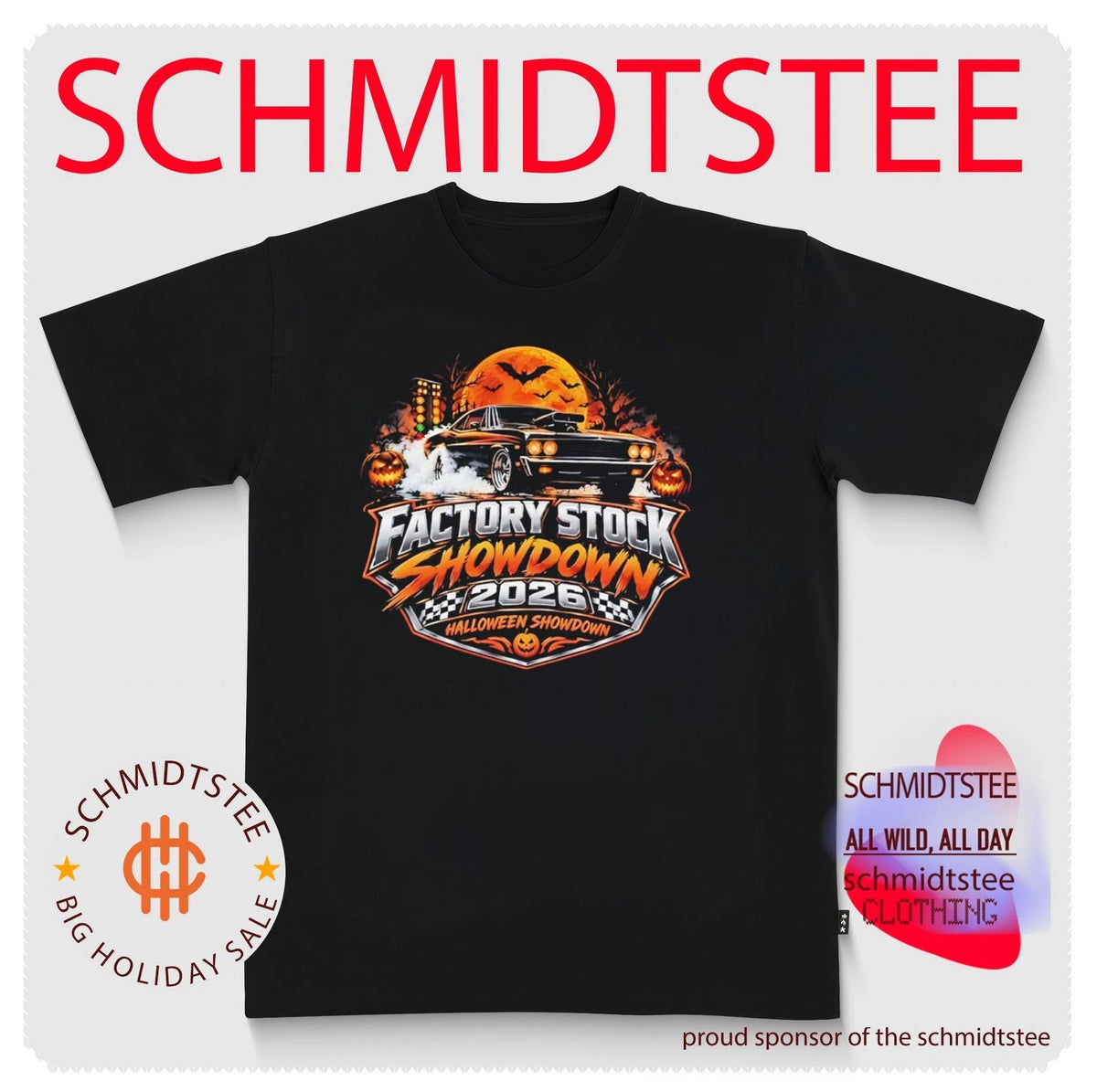 Factory Stock Showdown 2026 Halloween Showdown Muscle Car shirt