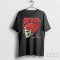Classic Detroit Red Wings Skull Helmet T Shirts