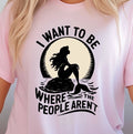 I Want To Be Where The People Aren't T-Shirt, Funny Mermaid T-Shirt, Beach Lover