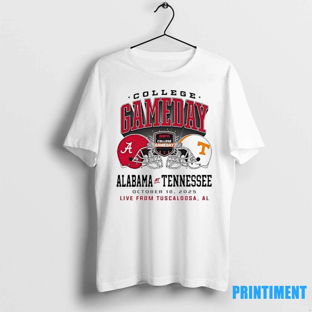 2025 College Gameday Alabama Vs Tennessee Duel Helmet Tshirts Sweater