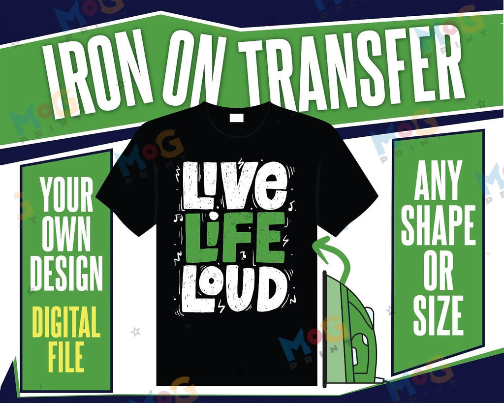 Personalised Heat Transfer to Iron On T-shirt Custom  DTF Gang Sheet Wholesale