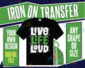 Personalised Heat Transfer to Iron On T-shirt Custom  DTF Gang Sheet Wholesale