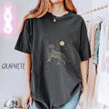 Vintage Tiger Graphic Boho Moon Design Comfort Tee