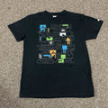 Quiksilver T-Shirt Men’s Medium Black Skate Surf Graphic Y2K Colorful