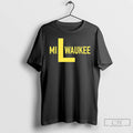 Classic Milwaukee Brewers Celebrate With L Flag T Shirts